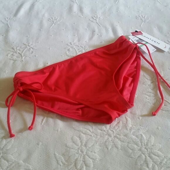 𝅺JANTZEN Tummy Control Swim Bottom Salmon Size 8 Bikini Bottom - Picture 1 of 8